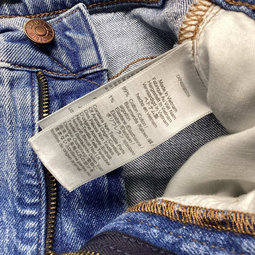 Madewell The Perfect Vintage Jean 24 High Rise Straight Leg Blue Denim Jeans - Picture 5 of 8